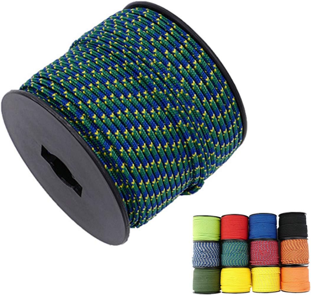 Paracorde Tressée 6mm X 50m - Nylon, Couleur Kaki - Pour Camping, Tente, Bricolage, Survie - 5