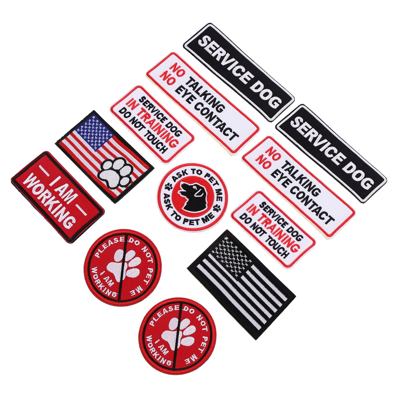 Uonlytech 2 Set Patch Militari Adesivi Per Abbigliamento E Toppe Ricamate Decorative Per Costumi E Per Abbigliamento E Progetti Creativi 12 Pezzi * 2