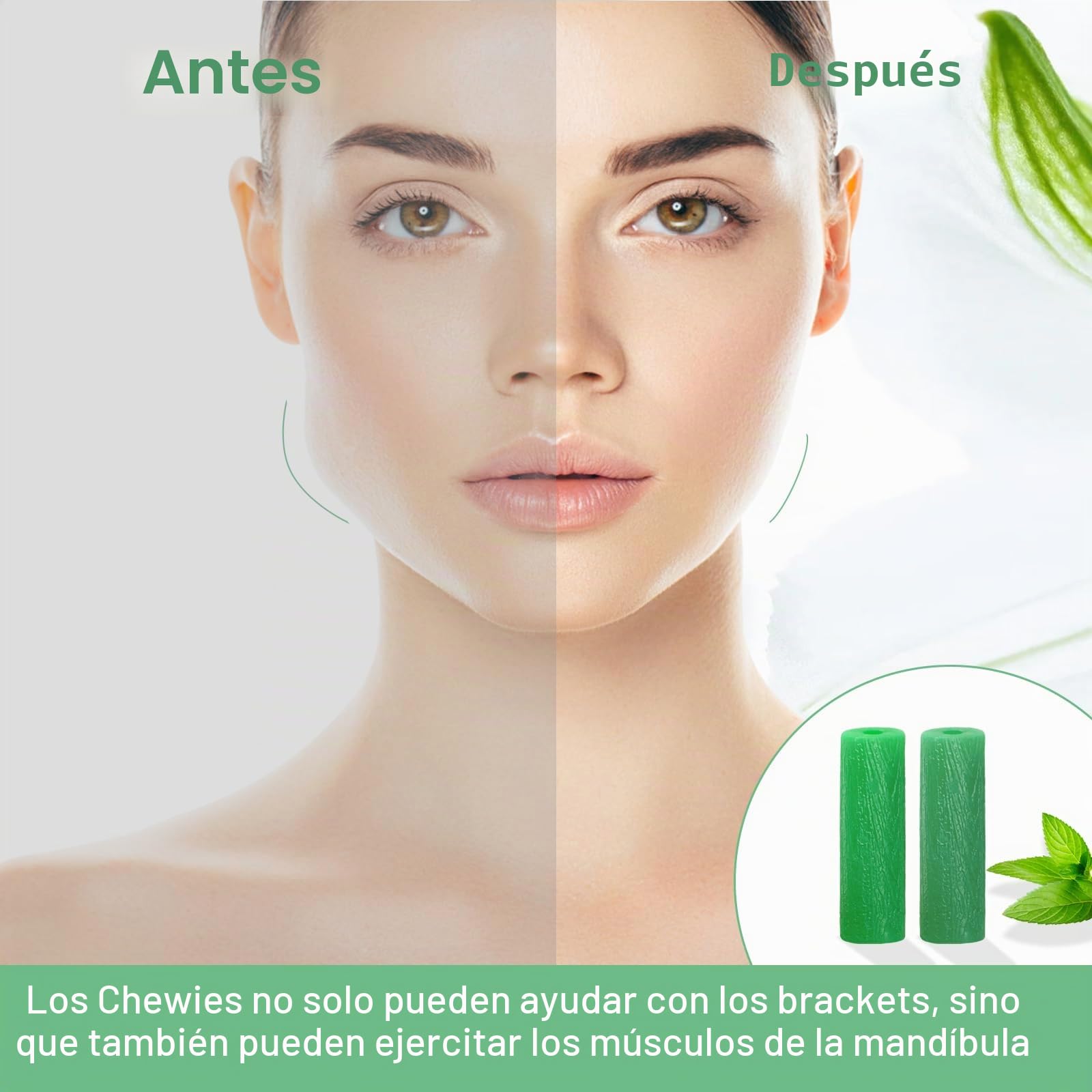 BVN Aligner Chewies, 20 Piezas Alineadores Chewies con 2 Piezas Herramientas de Extracción de Alineador, Alineadoras Asiento, Masticadores Alineadoras, Alineador Chewies Masticadores, Verde