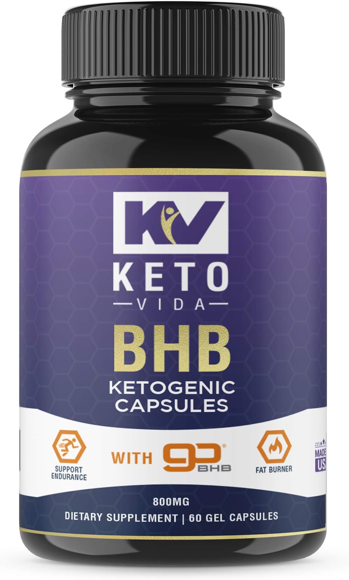 Keto Diet Fat Burner with BHB Exogenous Salts - Weight Loss Pills - Premium Ketosis Burn & Performance