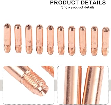 10pcs 0.035 inch MIG Welding Torch Tips 000068 for Miller and For Hobart H9 H10 MIG Welding Equipment
