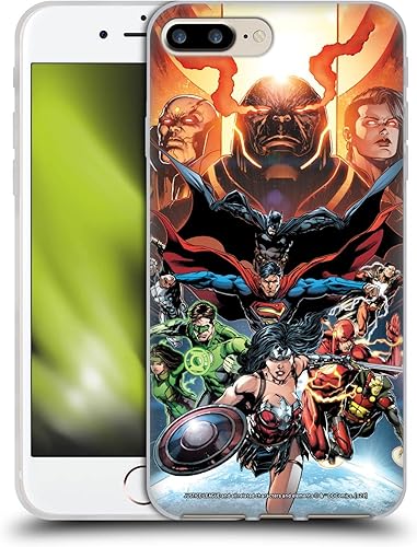 Head Case Designs Funda de gel con licencia oficial de la Liga de la Justicia DC Comics #10 Darkseid War Comic Book Cover [protección de grado