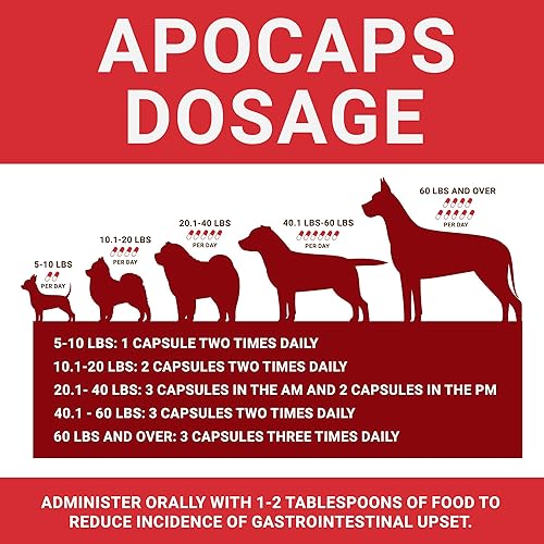 Miniatura 4 de apocaps CX apoptogen Fórmula para perros (90 Cápsulas), paquete de de 1