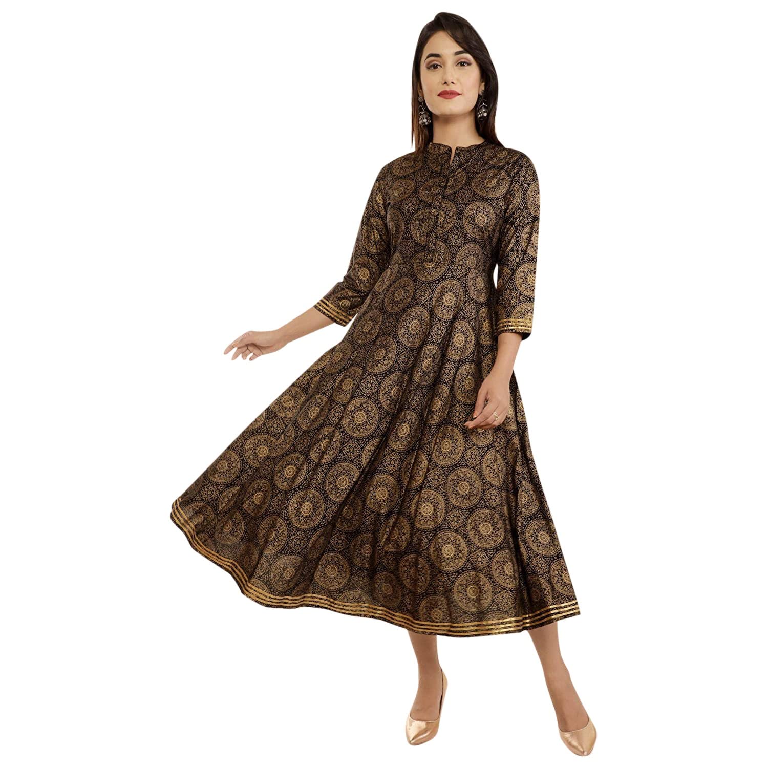 LookMark Women's Rayon Regular Kurta