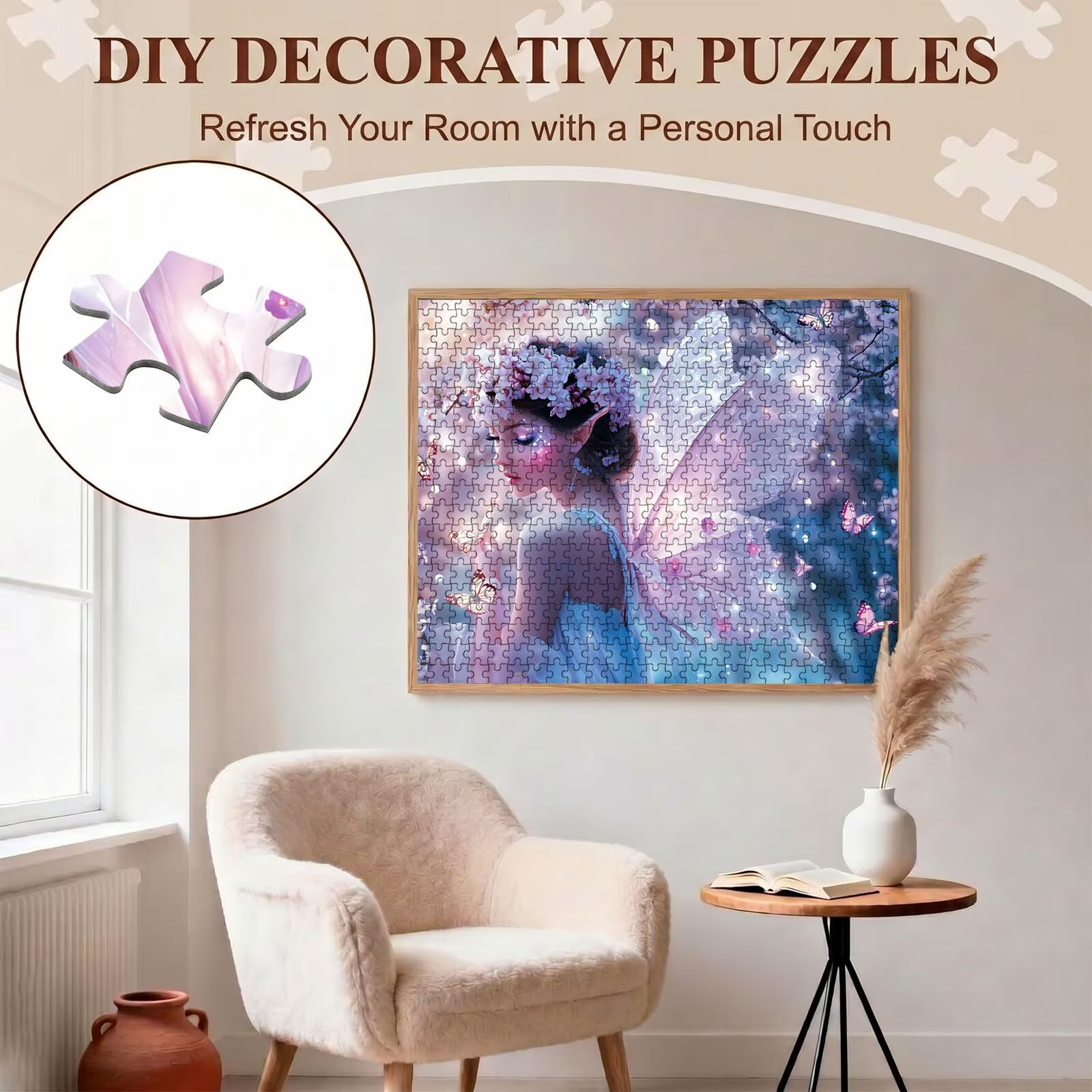 donna ala-2 Puzzle 1500 Pezzi per Adulti, Puzzle in Legno - Collezione Classica con Poster Incluso - Sfida di Concentrazione e Passatempo Antistress, Gioco Educativo per Famiglia, 87 x 57 cm f0-814