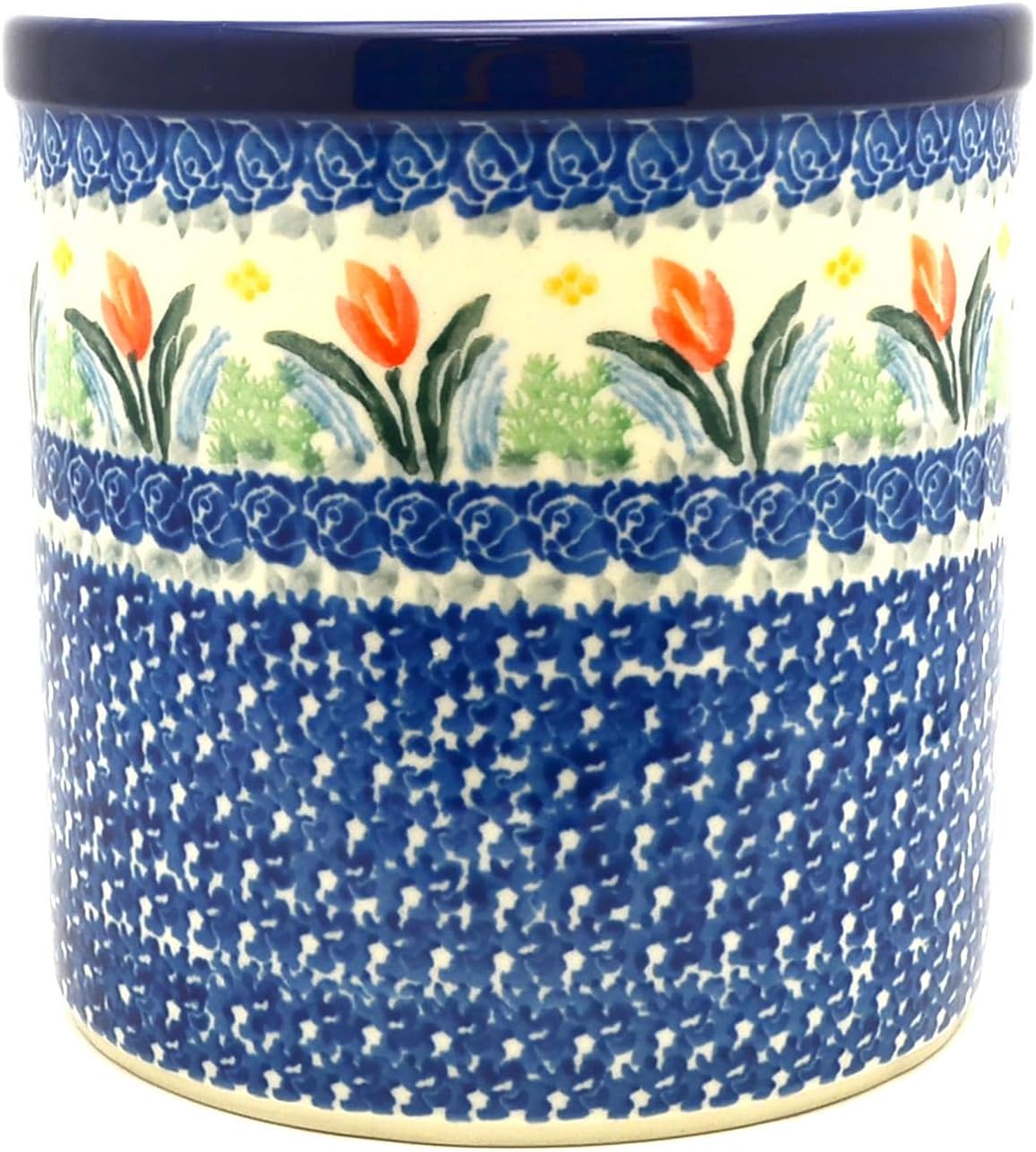 Polish Pottery Utensil Holder - Unikat Signature U4400