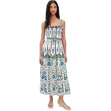 FARM Rio Womens Manoela Off White Sleeveless Belt Maxi Dress