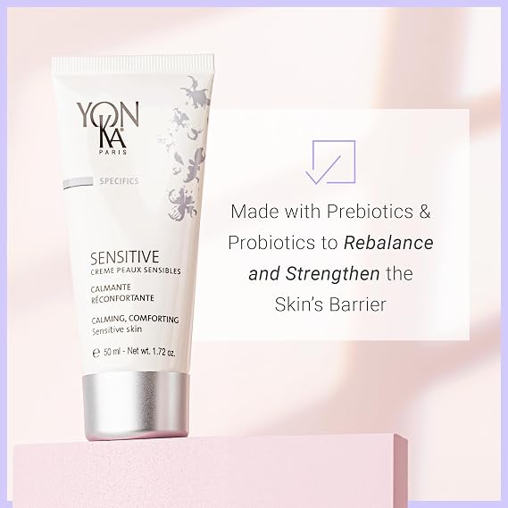 Yonka Sensitive Creme, Hydrating Facial Moisturizer | For Sensitive Skin, Prebiotic and Probiotic Skincare, Fragrance-Free and Paraben-Free, 1.72 oz