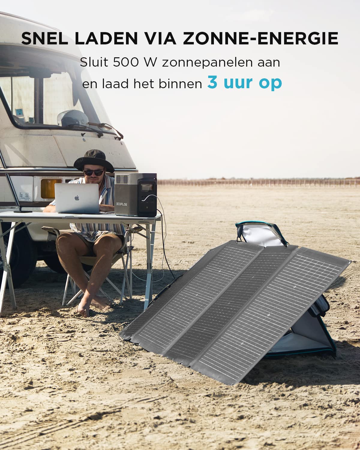 EF ECOFLOW DELTA 2 przenośna stacja zasilania 1024 Wh, generator solarny, pojemność do 3 kWh, na kemping, do kampera, małych wad opakowań, nieużywany produkt (odnowiony)