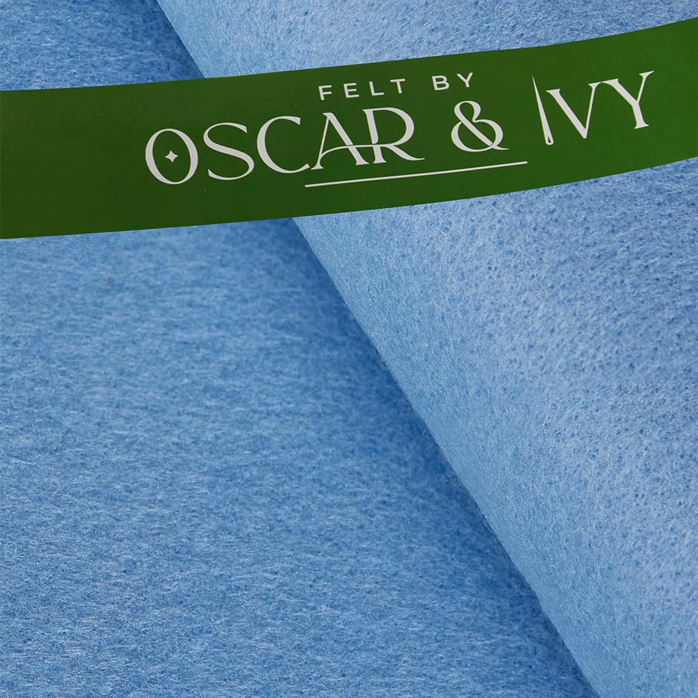 Tela de Fieltro, Azul Claro, 5 Metre 500cm x 90cm Pre Cut
