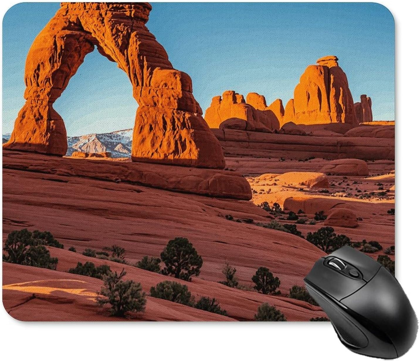 Arches National Park-Standard Square Mouse Pads Non-Slip Rubber Base Mouse Mat Cute Mousepad Funny Computer Desk Accessories for Office Home Gaming Work 20 * 25cm