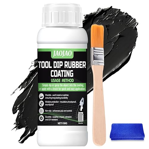 JAOJAO Revestimiento de goma, mango de herramienta, revestimiento de goma para herramientas, aislamiento pelable y antideslizante, flexible, seguro