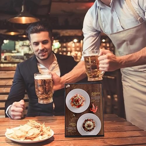 Miniatura 9 de NUOBESTY Soporte de exhibición de folleto de cartelera A4, soporte de papel publicitario, soporte de papel para fotos al por menor, soporte de