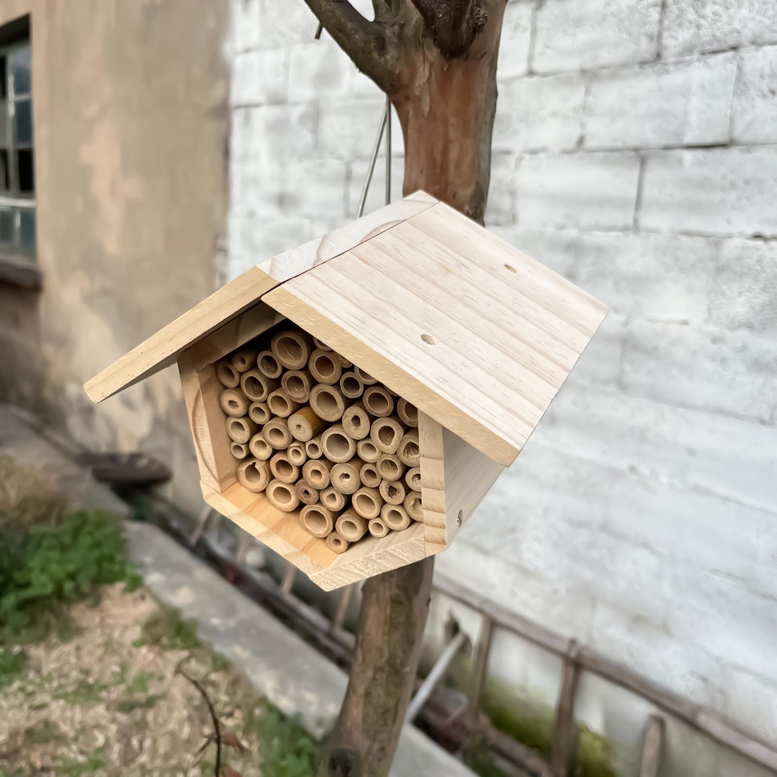 Hotel Per Alveare Con Tubi Per La Nidificazione | Abitazioni Per La Nidificazione Delle Nel Giardino Destinato A Prato Giardino Esterno Interno Cortili Balconi Terrazze E