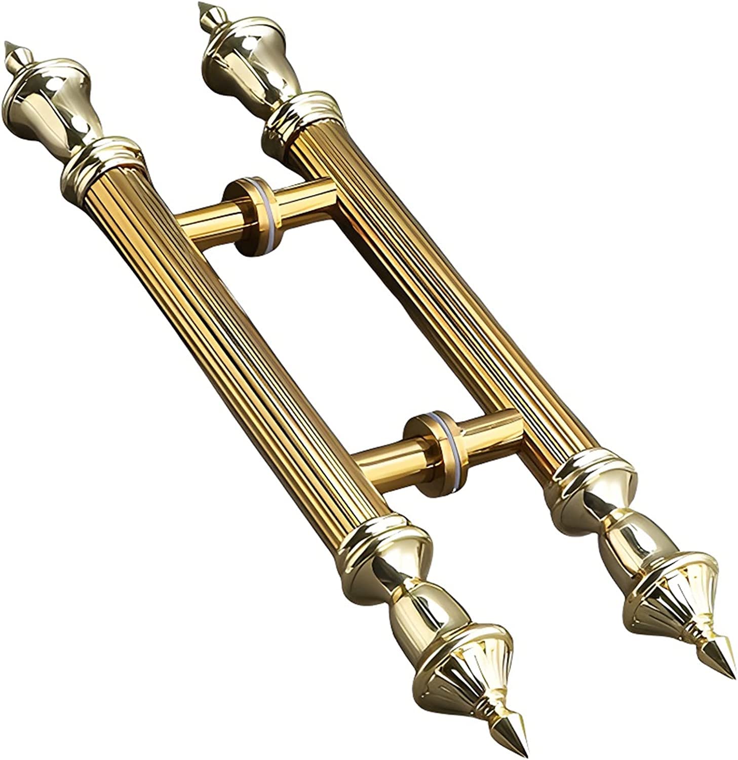 Poignée de porte coulissante en verre 60 80 100 120 cm barre de poussée dorée entrée