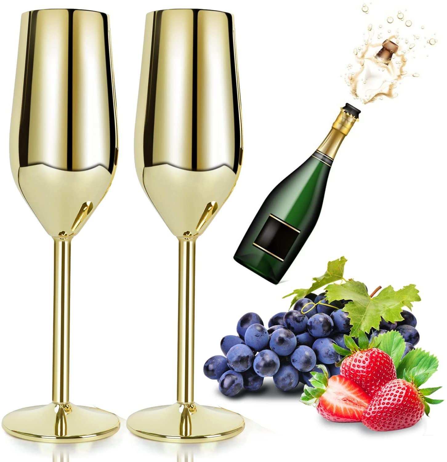 The 'Love Is Blind' Gold Wine Glasses Are Only $22 Right Now