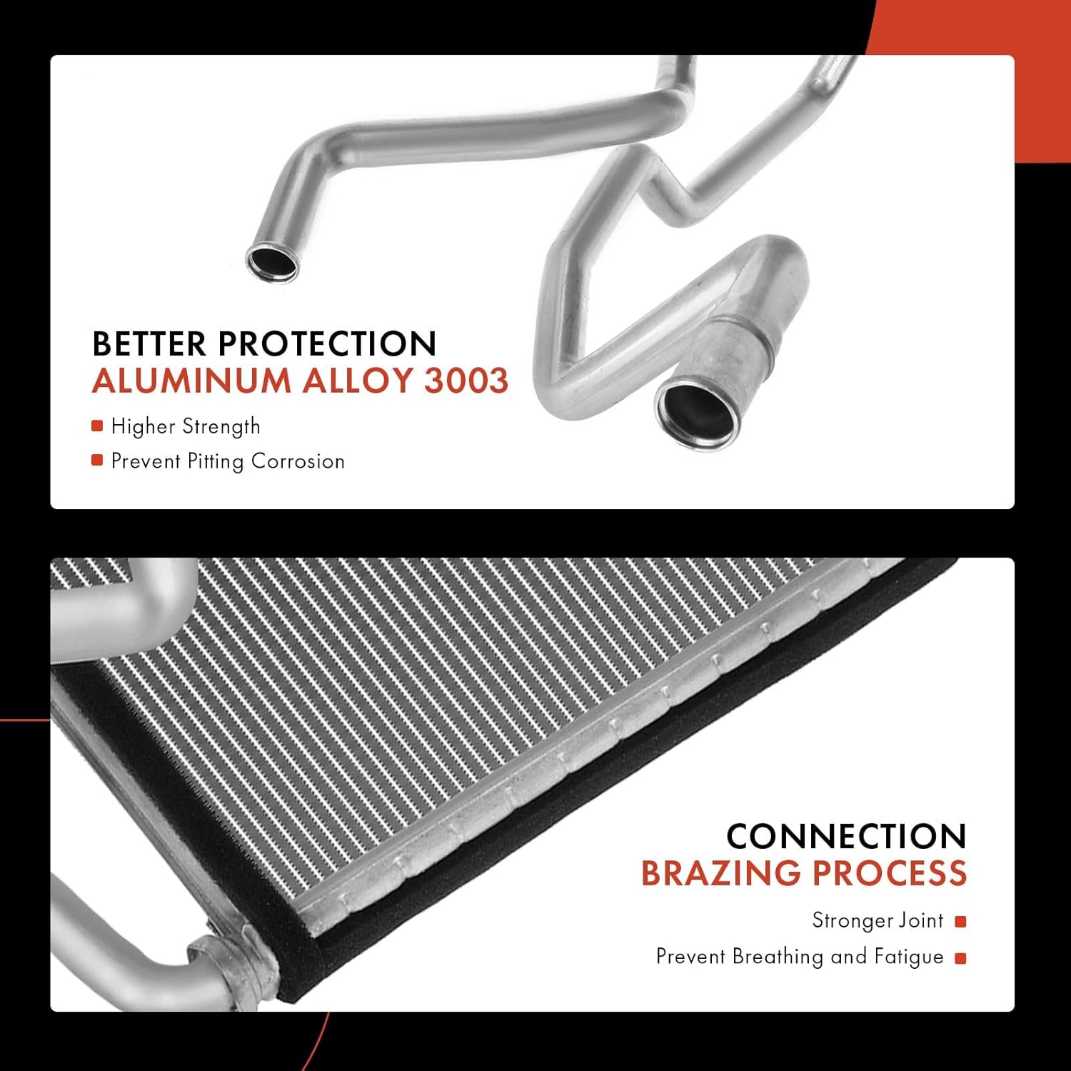 A-Premium HVAC Heater Core Compatible with Honda Accord 2003-2007 L4 2.4L, Accord 2003-2007 V6 3.0L &　Acura TSX 2004-2008　L4 2.4L, Sedan, Replace# 79115-SDA-A01