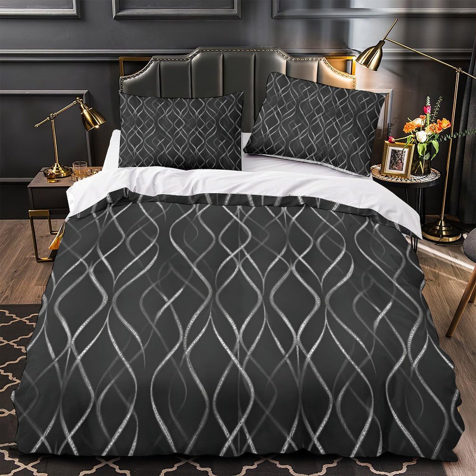 Housse de Couette Motif Abstrait Moderne pour Transformer la Chambre Garçon