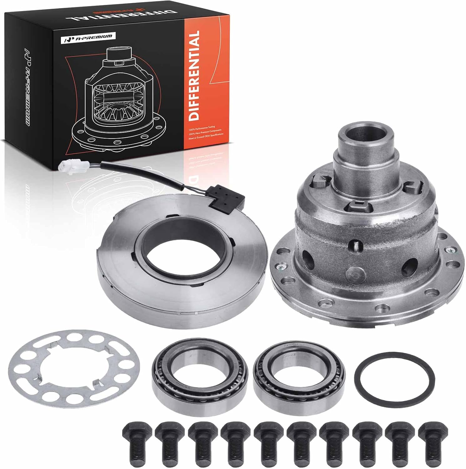 A-Premium Differential Case Kit Assembly Compatible with Nissan Pathfinder 2003-2007 Titan 2004-2015 Xterra 2005-2015, Armada Frontier 2005-2014