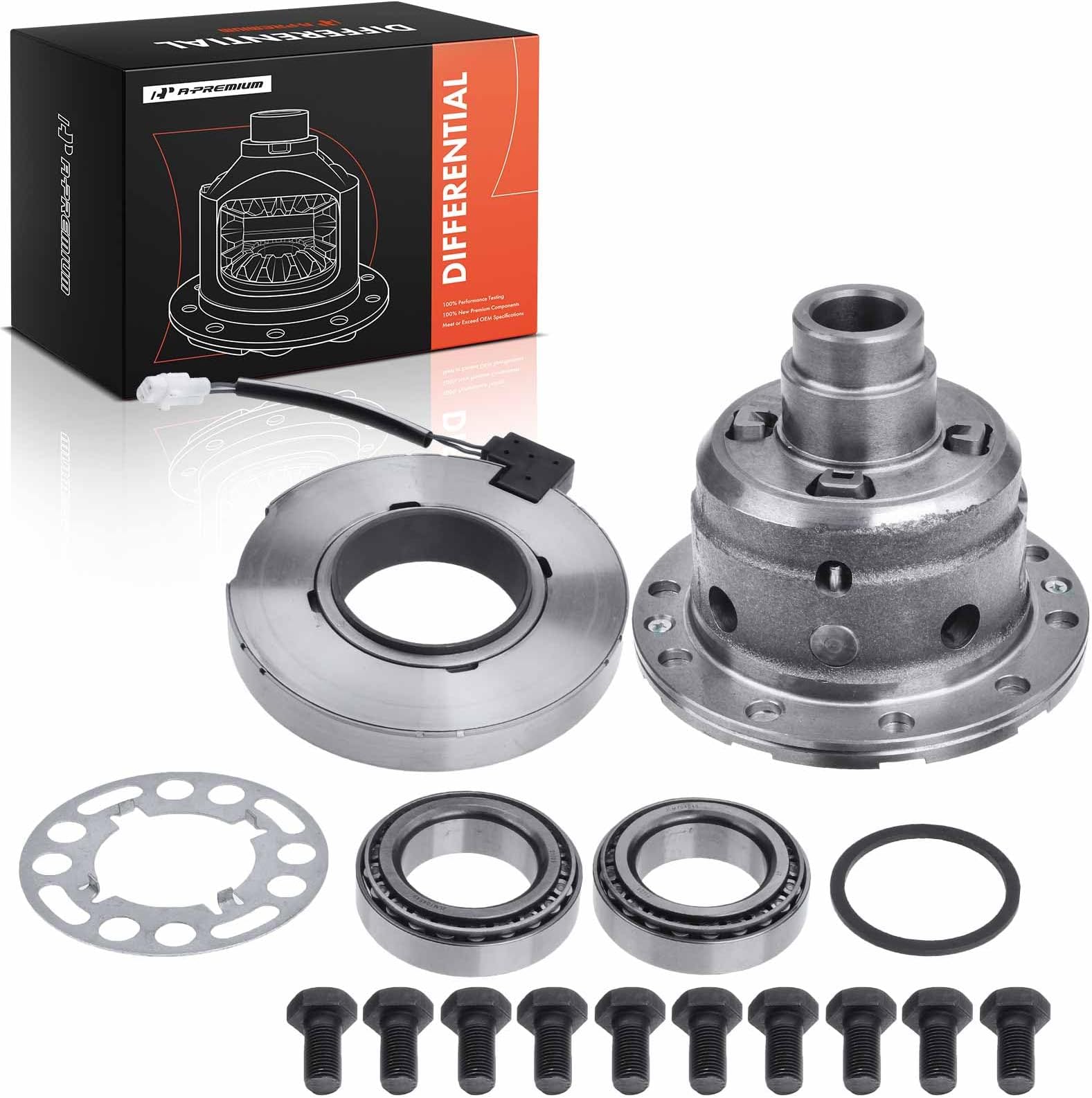 A-Premium Differential Case Kit Assembly Compatible with Nissan Pathfinder 2003-2007 Titan 2004-2015 Xterra 2005-2015, Armada Frontier 2005-2014