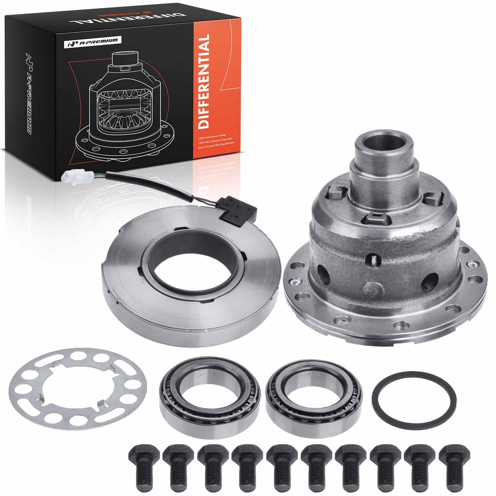 A-Premium Differential Case Kit Assembly Compatible with Nissan Pathfinder 2003-2007 Titan 2004-2015 Xterra 2005-2015, Armada Frontier 2005-2014