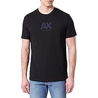 Armani Exchange Maglietta a Maniche Corte da Uomo con Logo Stampato Rotondo