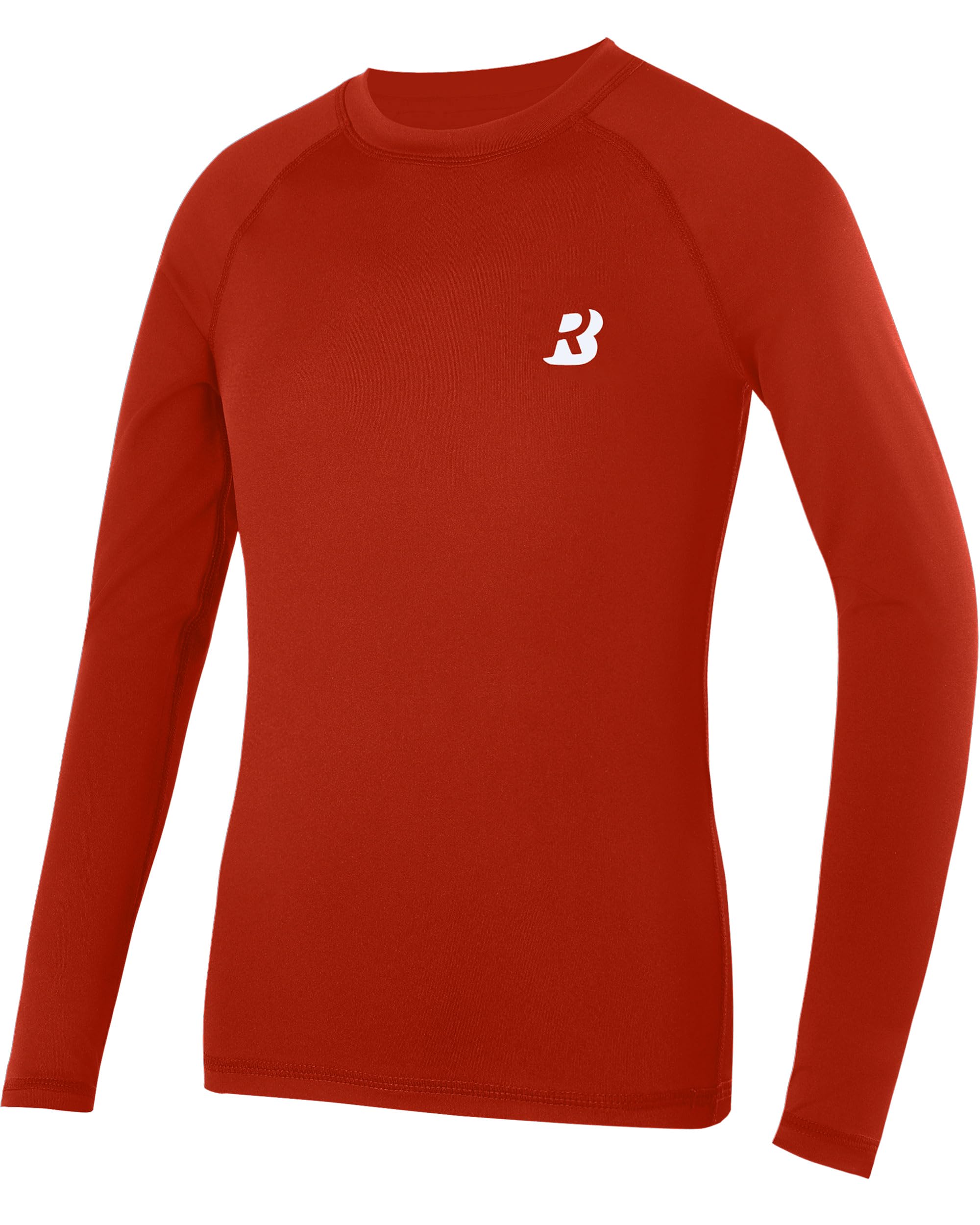 Roadbox Kompressionsshirts für Jungen 1-2 Pack, Sportshirt Langarm & Kurzarm, Atmungsaktives Unterziehshirt Kinder, Skiunterwäsche Fußball Laufen