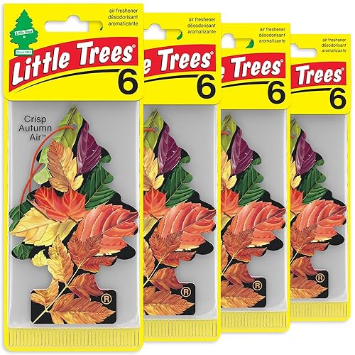 Miniatura 41 de LITTLE TREES Ambientador de aire para coche, árbol colgante que proporciona un aroma duradero para el automóvil y el hogar Cuero, 24 ambientadores