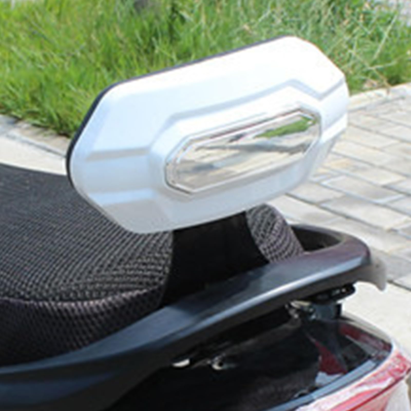 Almohadilla del Respaldo de la Motocicleta, Respaldo Street Glide, Cómodo soporte para el conductor, trasero desmontable para bicicleta eléctrica, accesorios de deslizamiento de