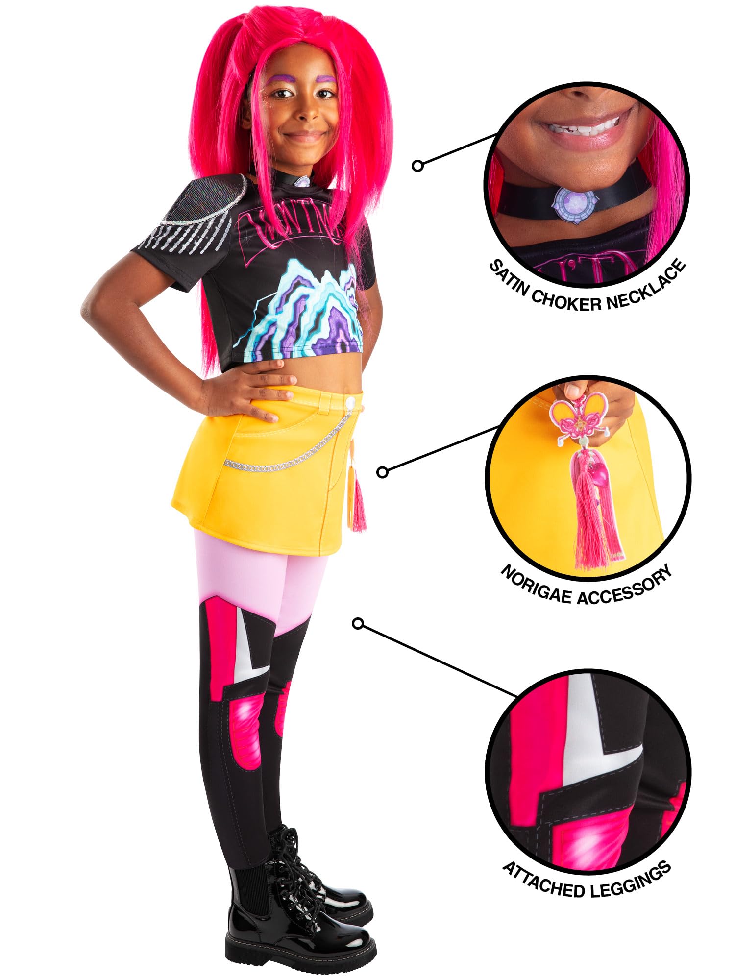 Rubies Official Netflix K-Pop Demon Hunters Mira Child Costume, Kids Fancy Dress