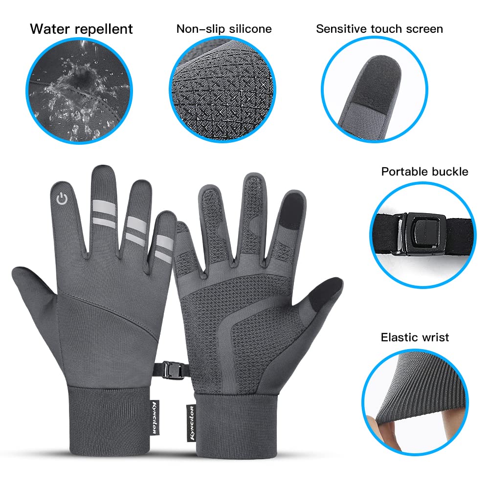 Micacorn Gants Thermiques Hiver Hommes - Écran Tactile, Imperméables, Coupe-Vent - Ski Cyclisme