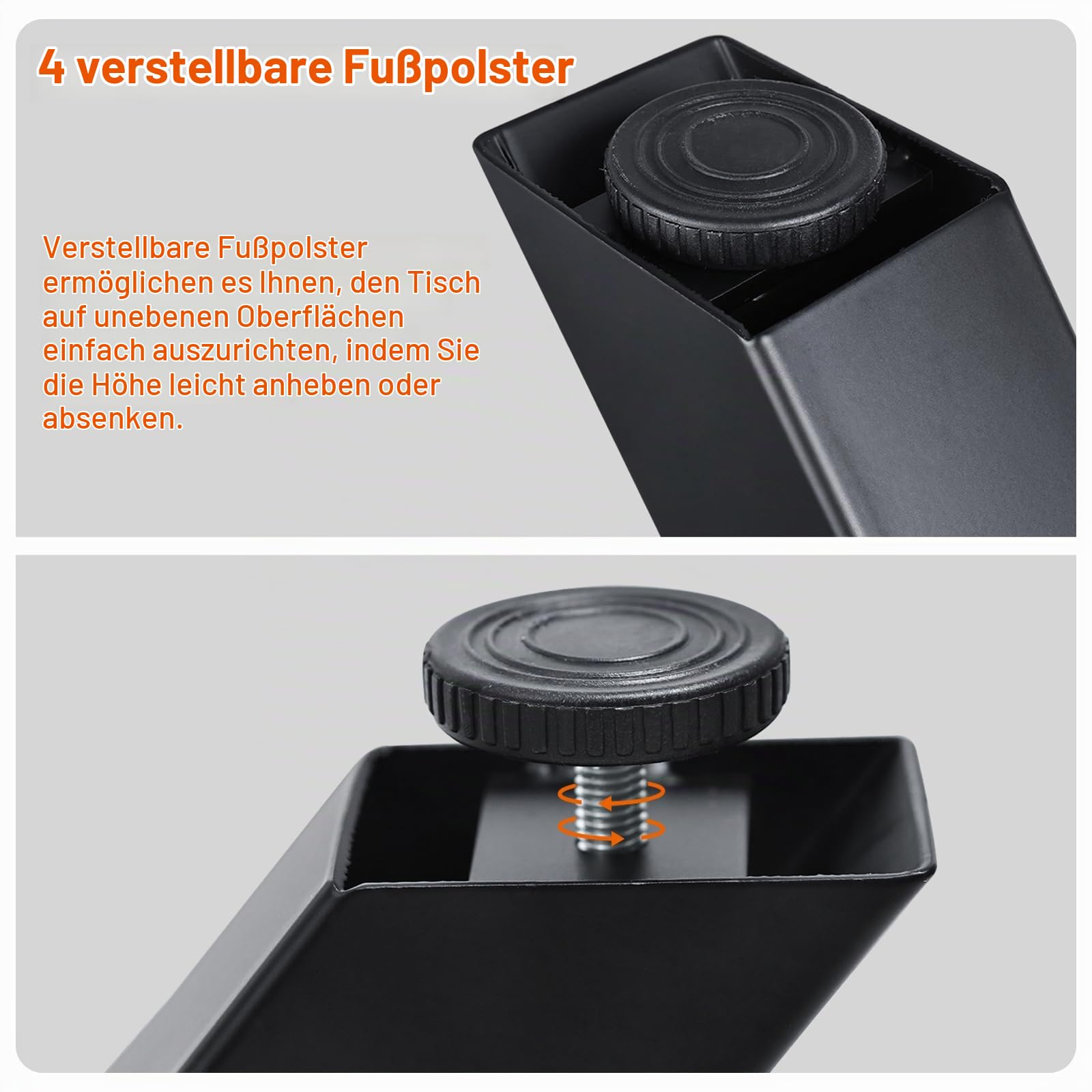 Homtone Schwerlast Metall Tischbeine, Schwarz, H71xW60cm Cross Shape | Industrielle Robuste DIY Spider Tischgestell für Runde & Quadratische Couchtisch und Esstische, Kreuzförmige