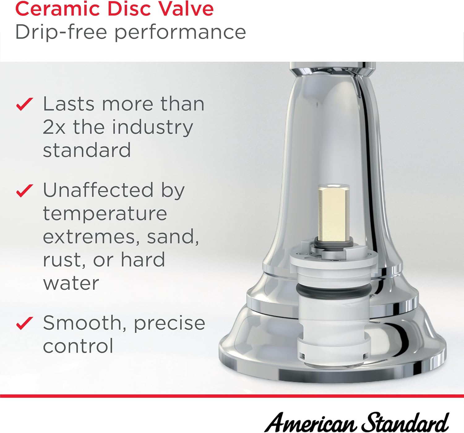 American Standard 2764951.295 Colony Pro Freestanding Bathtub Faucet With Lever Handle, Brushed Nickel - Image 3