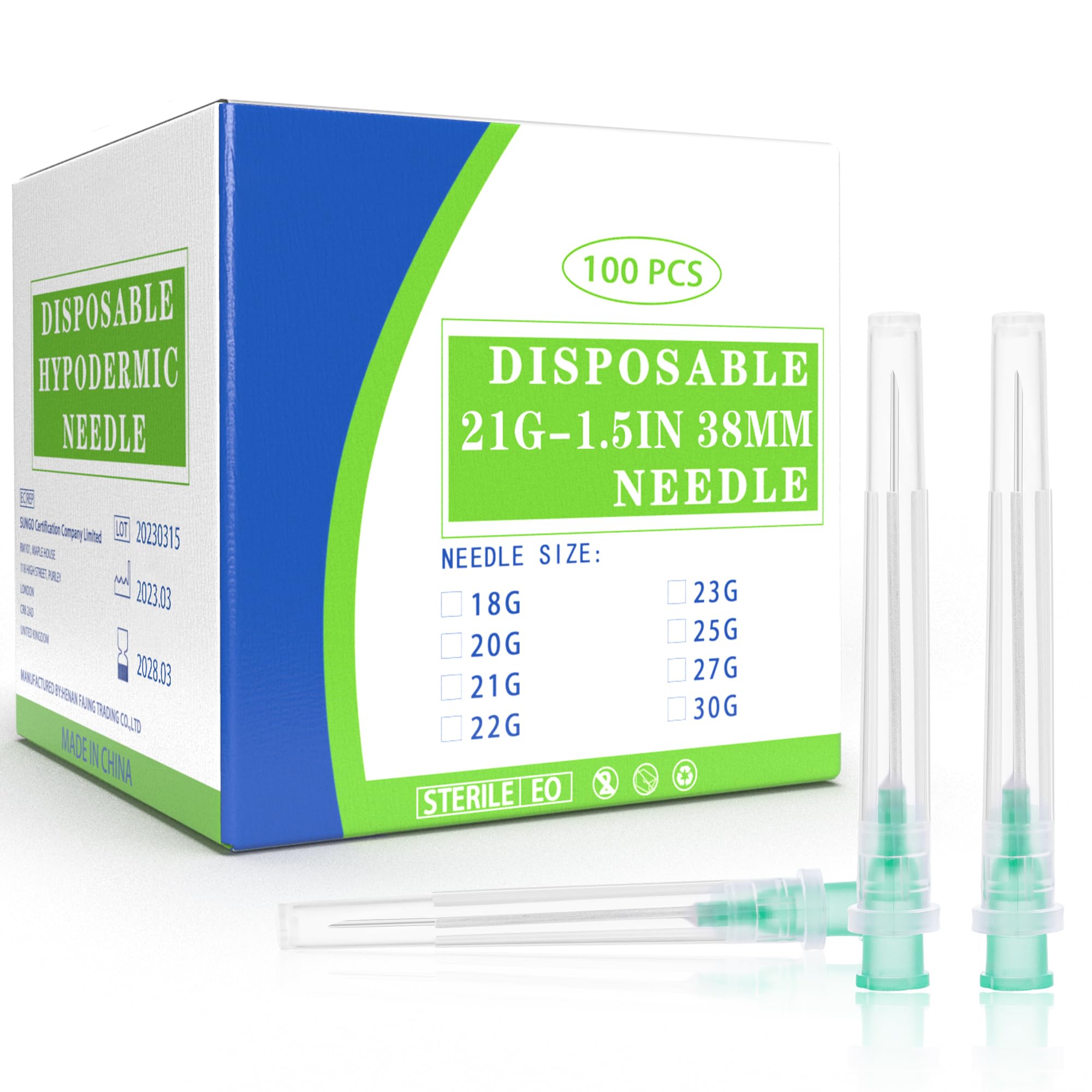 32Ga 5/32 Inch Luer Lock Needle Accessories with Cap for Scientific and Industrial, Individually Wrapped, 100 Pack — Amazon image 8