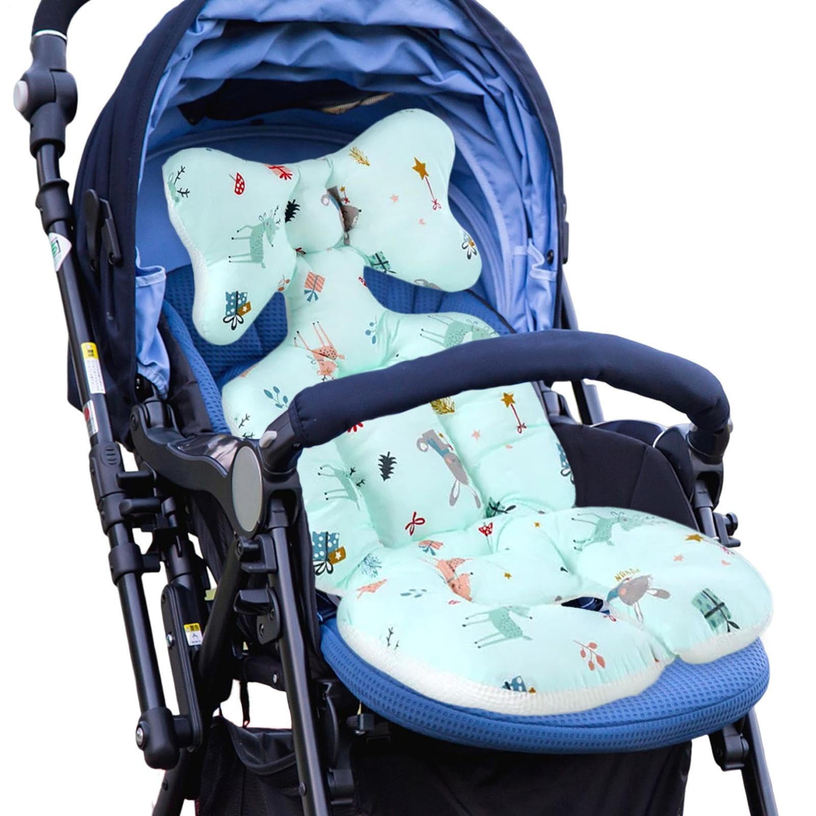 Cuscino per seggiolino auto, inserto per seggiolino auto per , fodera per passeggino, supporto testa e corpo per sedili del passeggino