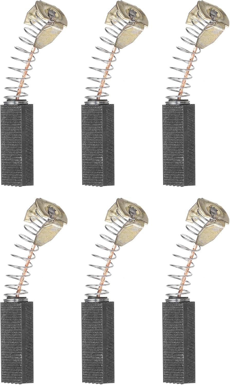 PATIKIL Carbon Brushes 0.79x0.28x0.2 Inch for Electric Motors Power Tool Angle Grinder Table Saw Spare Part Repair, 6 Pack