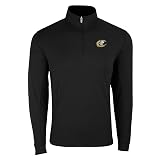 Vantage Apparel Minor League Baseball Charlotte Knights 1/4-Zip Tech Pullover, Black, XL