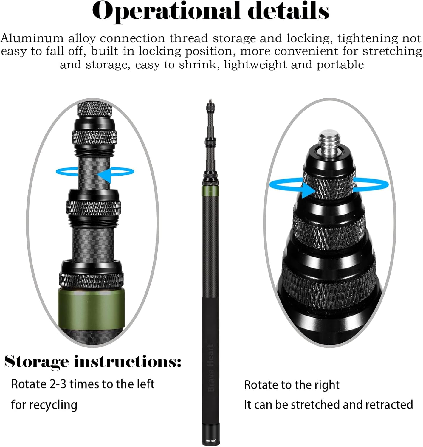 Ultra Long 3m/118 Inch Extension Carbon Fiber Invisible Selfie Stick for Insta360 X4 X5 Insta 360 x5 x4 X3 ONE X/ONE X2/ ONE R ONE RS X3 R X Camera (Green)