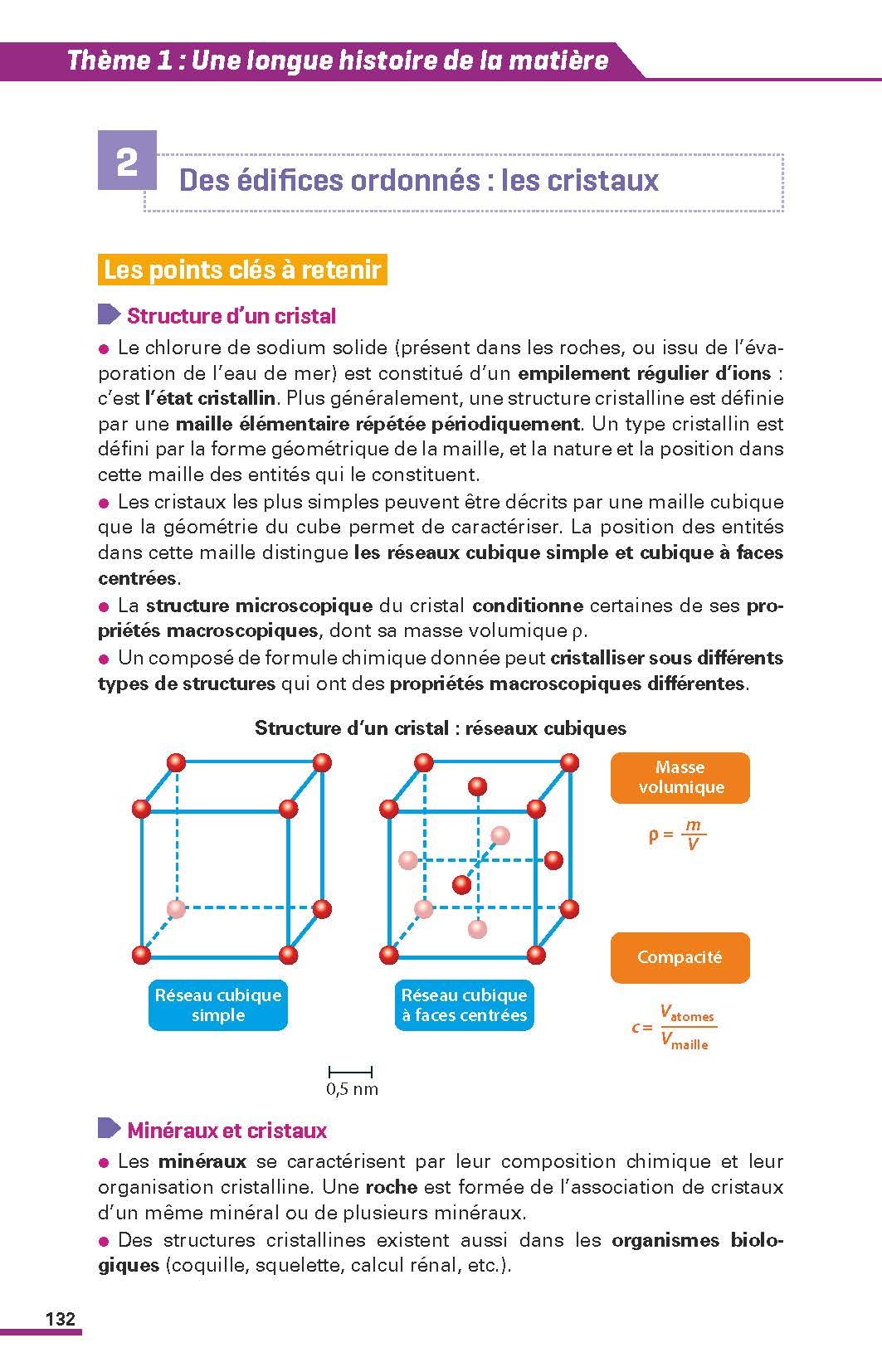 Des édifices Ordonnés Les Cristaux Exercices Corrigés Annales ABC Du Bac 2020 Enseignement Scientifique 1re | freixenet.com