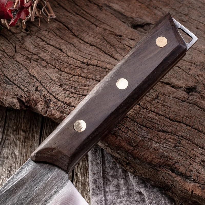 Meat Cleaver,Cleaver Knife Stainless Steel Knife Handmade Forged Sharp Chef Cleaver Slicing Kitchen Knives For Cutting Vegetables Meat, LAMAJIGA5844