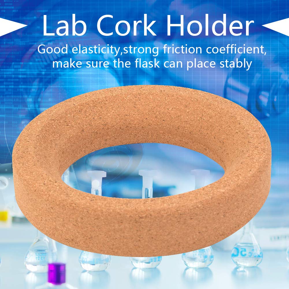 Generic Supporto in Sughero Sintetico per Boccetta da Laboratorio da 110 Mm, Resistente Alle Alte Temperature, per Vetreria a Fondo Rotondo (Diametro esterno 140 mm)
