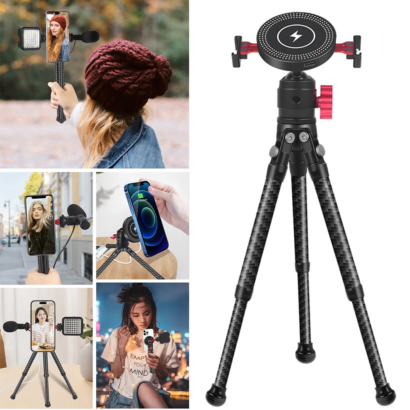 Treppiede del telefono Treppiede del cellulare con le spese Supporto flessibile per le registrazioni dello smartphone Selfie Stick