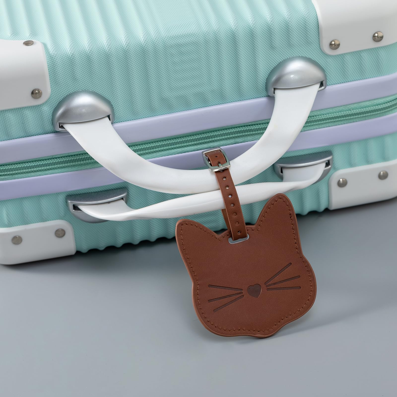 étiquette Bagage Cuir PU Étiquettes Valise Cuir PU Noir - 2 Pièces, Protection Vie Privée - Pour Bagages Avion Et Voyage Identification Bagage Personnalisable