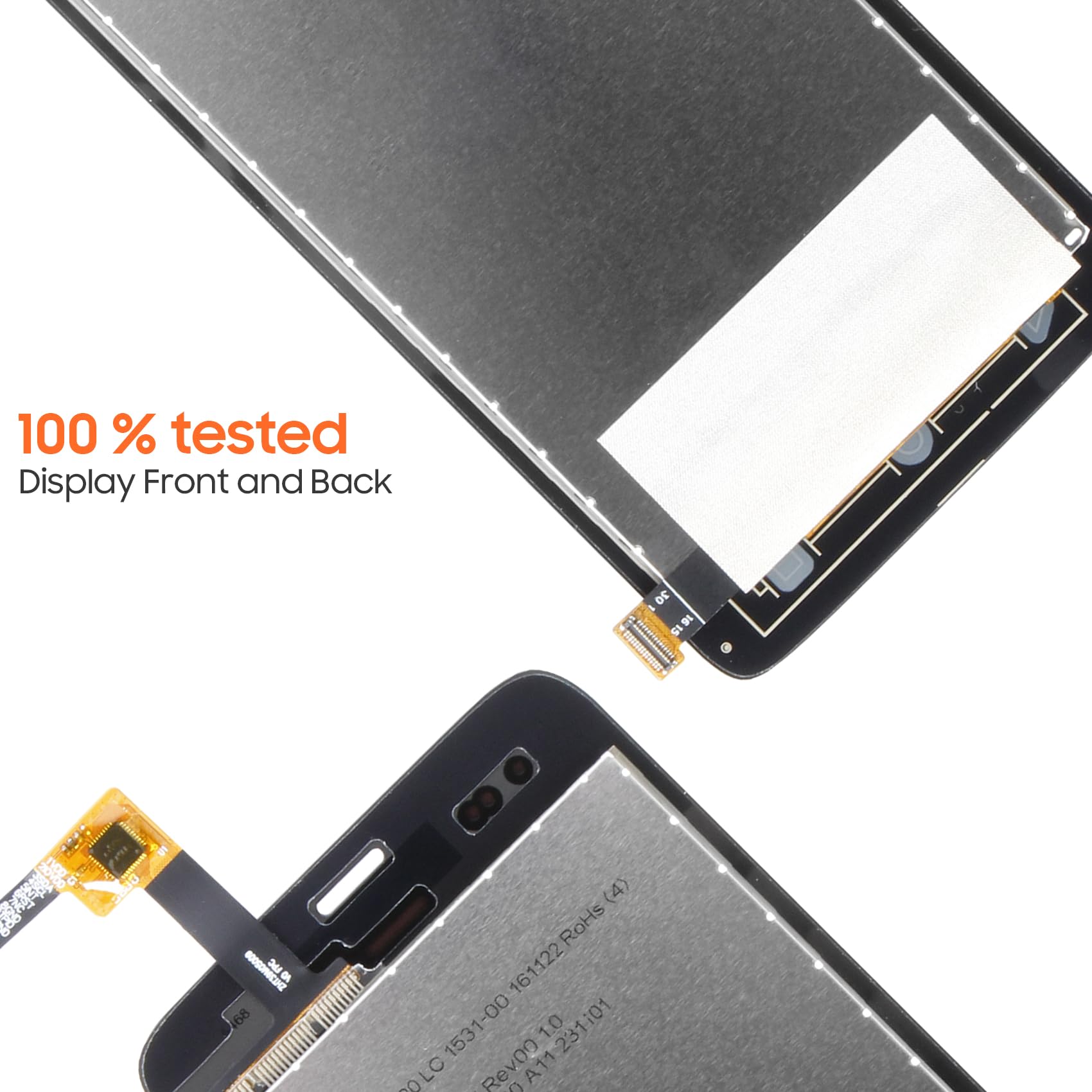 AGCUT Display LCD per Honeywell EDA51 Schermo di Ricambio per Honeywell EDA51 Display LCD Touch Screen Digitalizer Sostituzione Schermo Assemblea di Riparazione con Strumenti, Nero