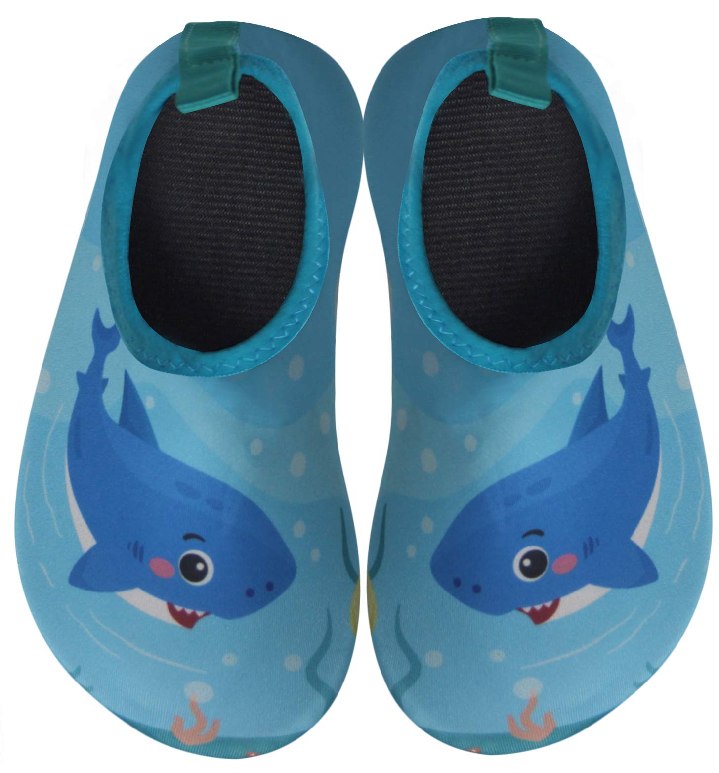 BomKinta Baby Boys Girls Quick Dry Non-Slip Water Shoes Outdoor Walking Aqua Socks for Beach Swimming Pool SkyBlue Size 6-12 Months Infant