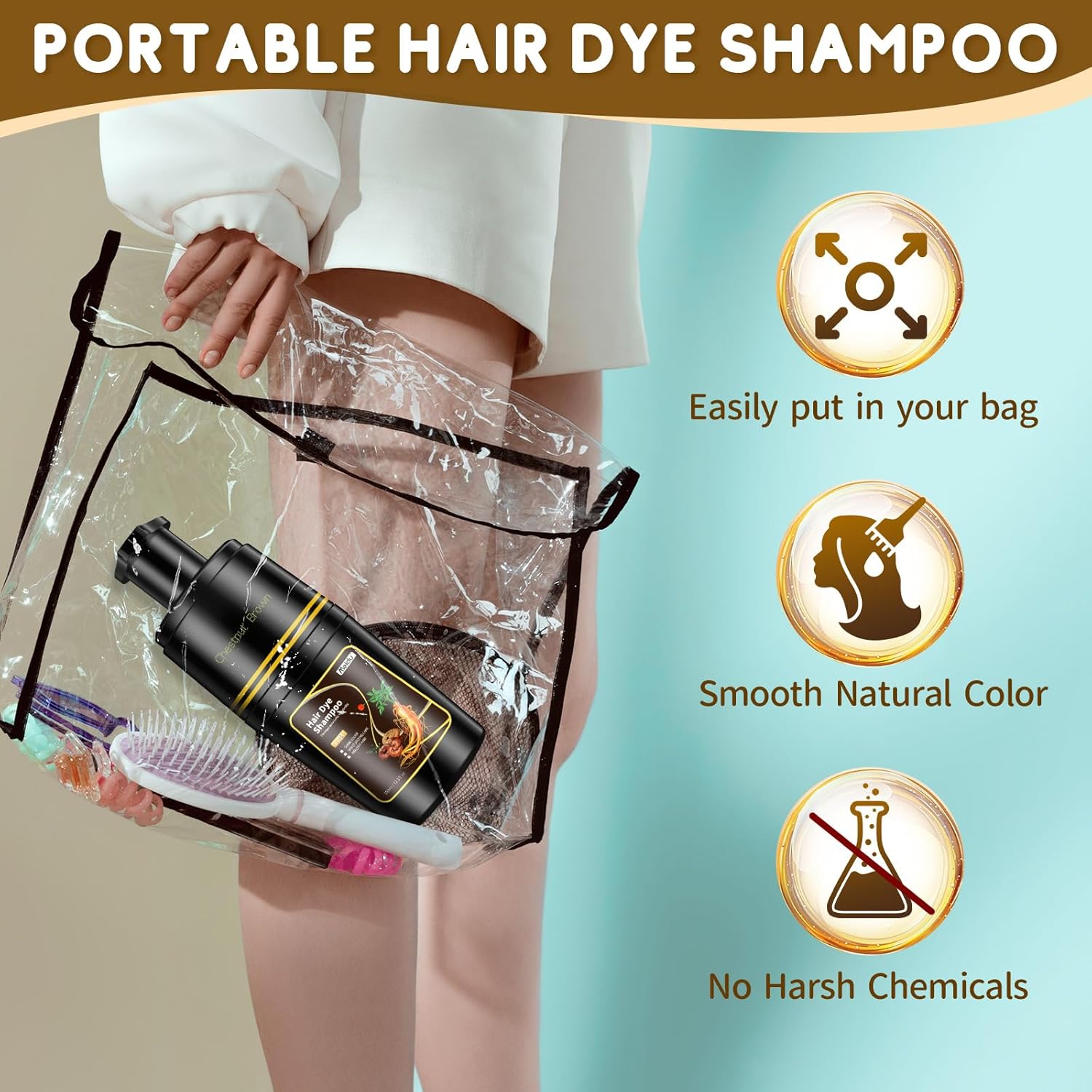 IIIMEIDU Shampoo De Tintura De Cabelo Para Cabelos Grisalhos, marrom castanho Hair Dye Shampoo 3 em 1 para mulheres e homens, xampu colorido semipermanente para cobertura de… em promoção! Veja a oferta e mais achadinhos de Tintas e Tonalizantes 6 Hoje é o melhor dia para comprar IIIMEIDU Shampoo De Tintura De Cabelo Para Cabelos Grisalhos, marrom castanho Hair Dye Shampoo 3 em 1 para mulheres e homens, xampu colorido semipermanente para cobertura de… com aquele preço maroto! Promoção! Aproveite a oferta! 6