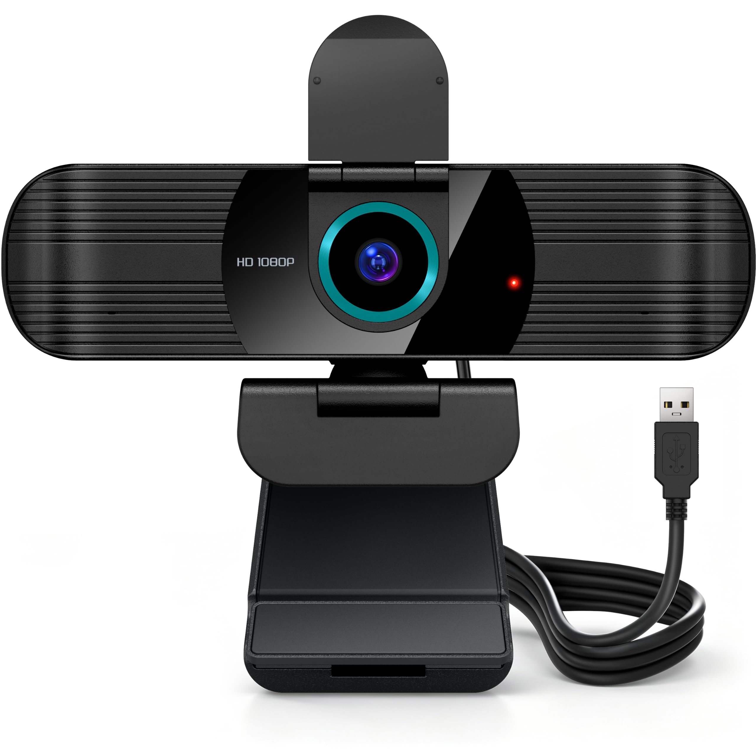 RUWBY Pro HD 1080p/30fps Webcam, External USB Web Camera for PC/Laptop