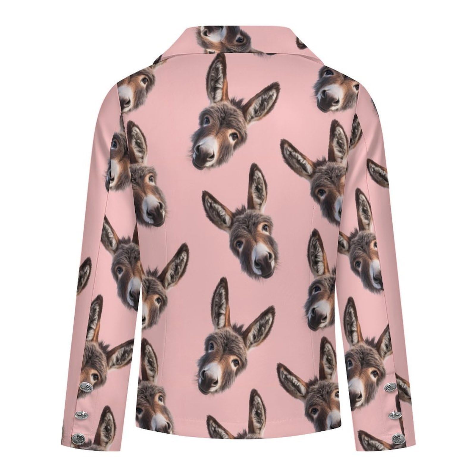 Simpatico modello di teste di asino blazer da donna giacca elegante cappotto per abbigliamento formale casual