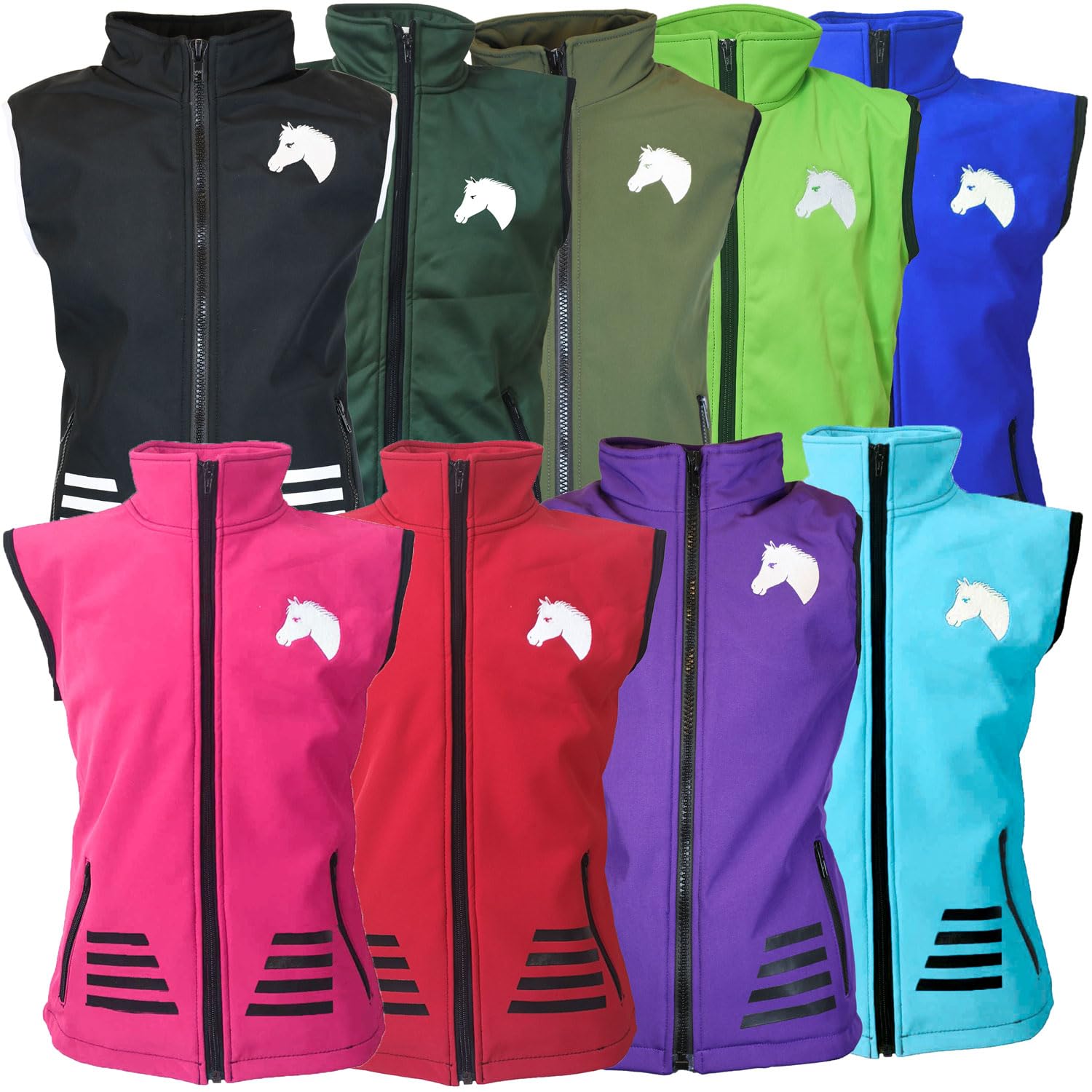Kinder Softshell Reitweste Juli Meshfutter tolle Farben