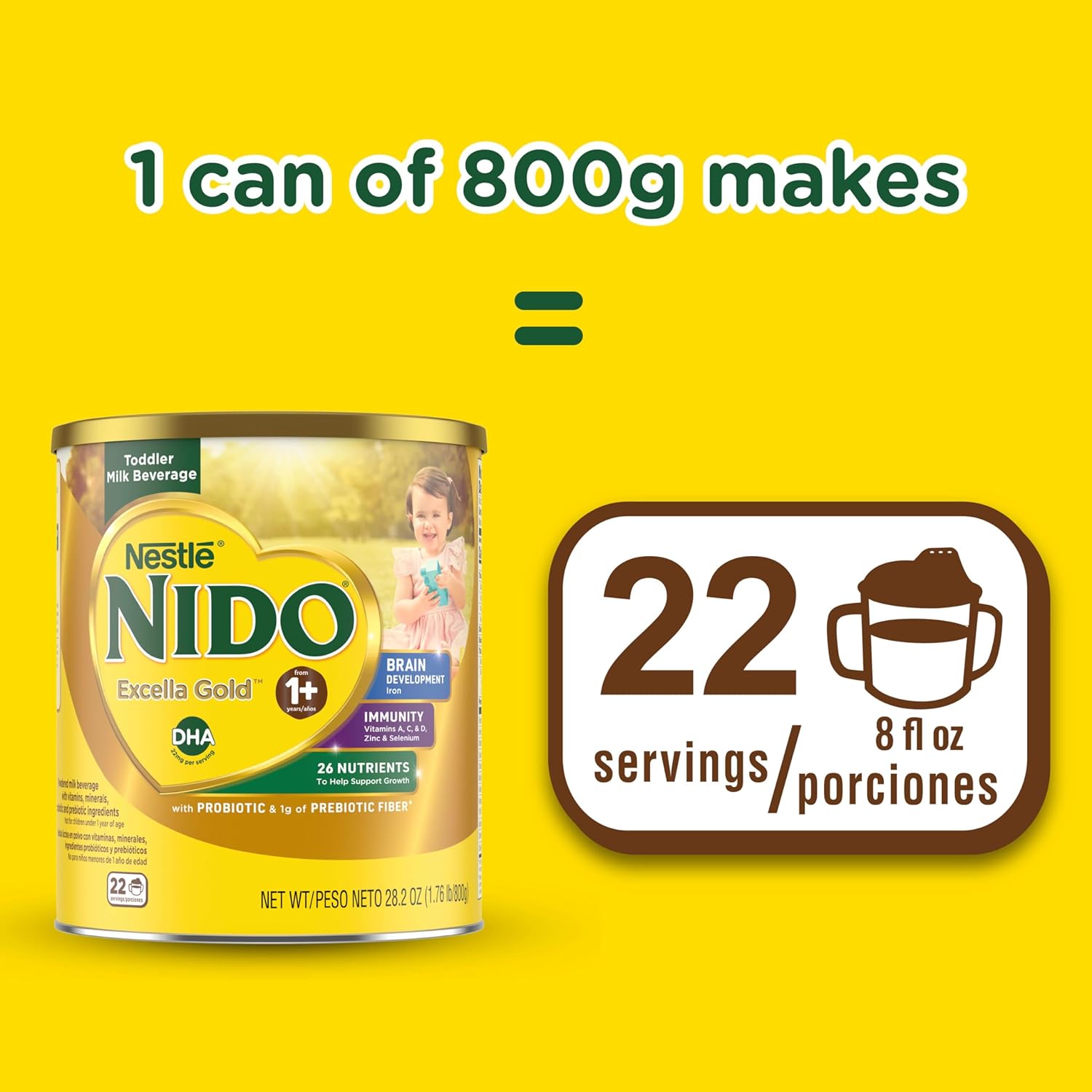 Nido Excella Gold Original Milk Powder 4 Pack Of 800G